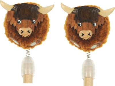5004P-HC Pencils Pom Pom - Highland Cows  (Pack Size 36) Price Breaks Available